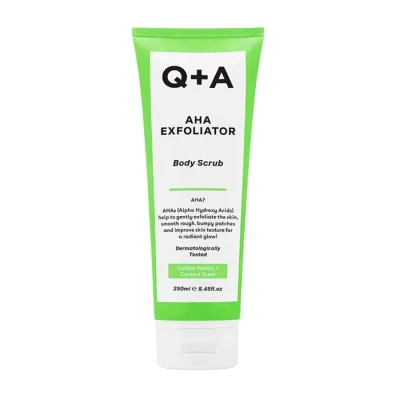 Q+A AHA Exfoliator wygładzający peeling do ciała z kwasami 250ml