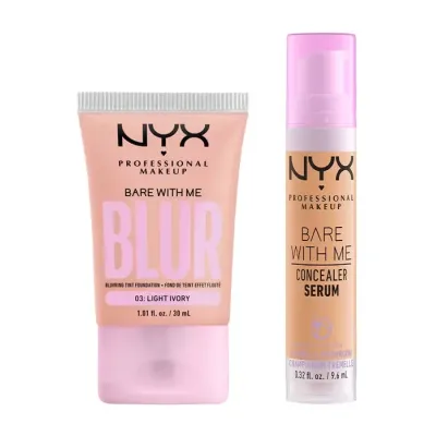 NYX Professional Makeup Bare With Me zestaw podkład + korektor