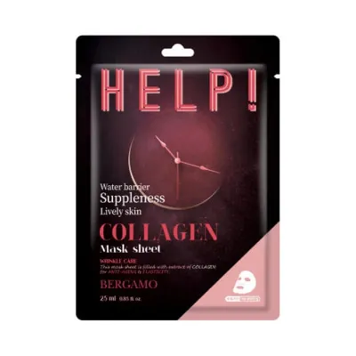 Bergamo HELP! Collagen uelastyczniająca maska w płachcie z kolagenem 25 ml