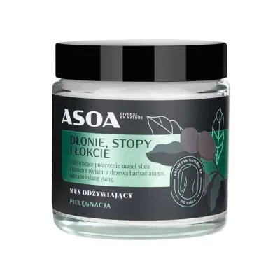 Asoa mus odżywiający dłonie, stopy i łokcie 120 ml
