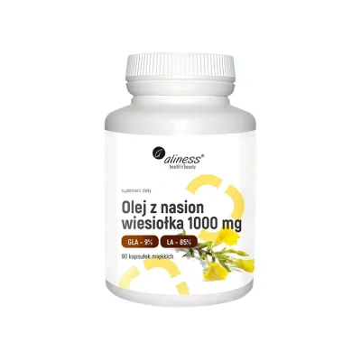 Aliness suplement diety olej z nasion wiesiołka 9% 1000 mg 90 kapsułek