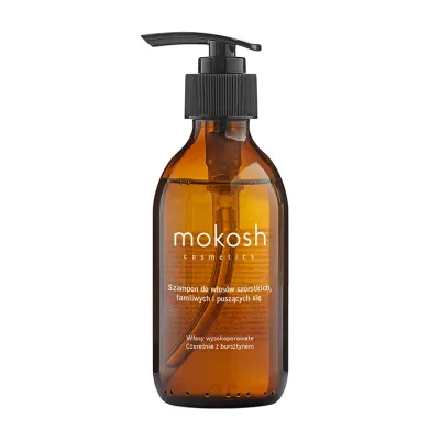 Mokosh Szampon do włosów wysokoporowatych Czereśnia z bursztynem 200ml