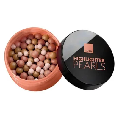 Avon Highlighter Pearls rozświetlacz do twarzy w perełkach Light Peach 28 g
