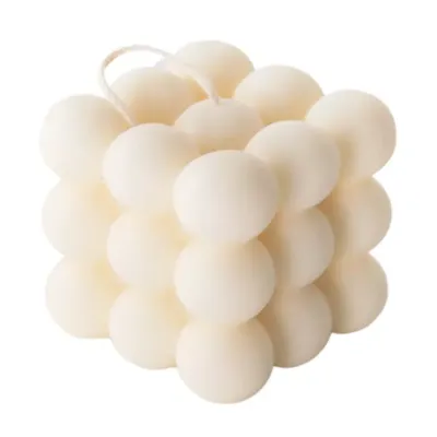 Mohani Naturalna Świeca Bubble biała duża 150g