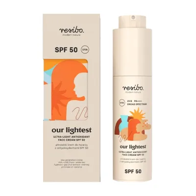 Resibo Our Lightest ultralekki krem SPF50 z antyoksydantami 50 ml
