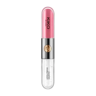 KIKO Milano Unlimited Double Touch dwuetapowa pomadka w płynie 119 Rhododendron Pink 2x3ml