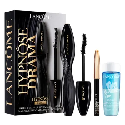 LANCOME HYPNOSE DRAMA TUSZ DO RZĘS + LE CRAYON KHOL KREDKA + BI FACIL PŁYN DO DEMAKIJAŻU