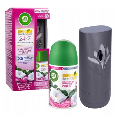 Air Wick Freshmatic zestaw automatyczny odświeżacz powietrza + wkład Księżycowa Lilia Otulona Satyną