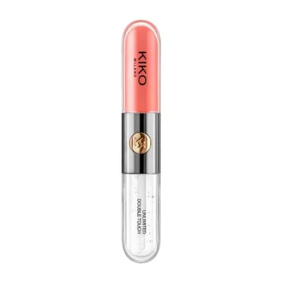 KIKO Milano Unlimited Double Touch dwuetapowa pomadka w płynie 113 Satin Coral 2x3ml