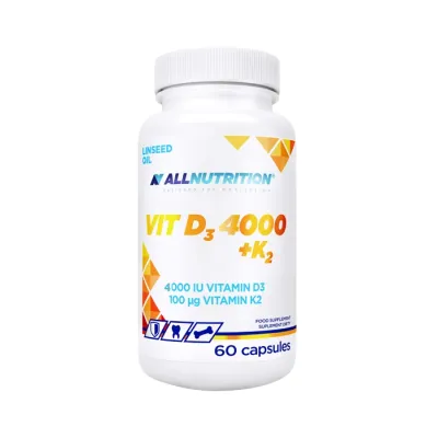 Allnutrition Vit D3 4000 + K2 suplement diety 60 kapsułek