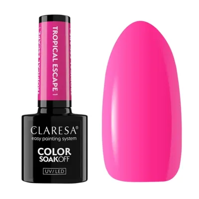 Claresa Soak Off lakier hybrydowy Tropical Escape 1 5 g