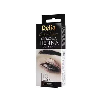 Delia Henna do brwi w kremie Czarna 1.0