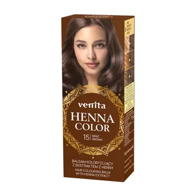 Venita Henna Color balsam koloryzujący z ekstraktem z henny 15 brąz 75ml