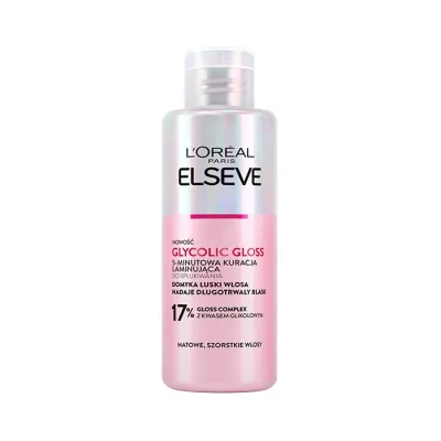 L'Oréal Paris Elseve Glycolic Gloss 5-minutowa kuracja laminująca do włosów matowych i szorstkich 200 ml