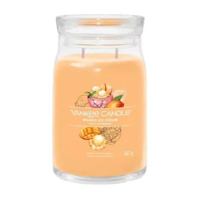 Yankee Candle Signature duża świeca zapachowa Mango Ice Cream 567 g