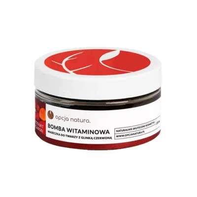 Opcja Natura Bomba Witaminowa maseczka do twarzy z glinką czerwoną 200 ml