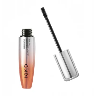 Kiko Milano Maxi Mod Long Lasting pogrubiający tusz do rzęs z mini szczoteczką 12ml