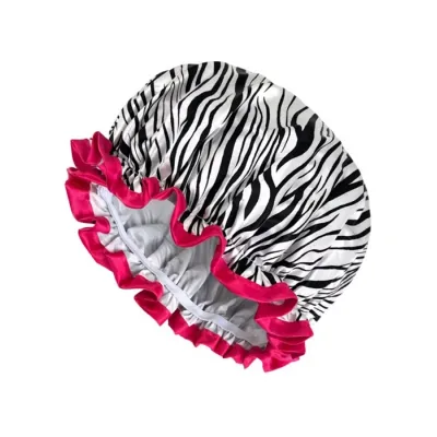 eCarla wodoodporny czepek ochronny na włosy Zebra KCZ02