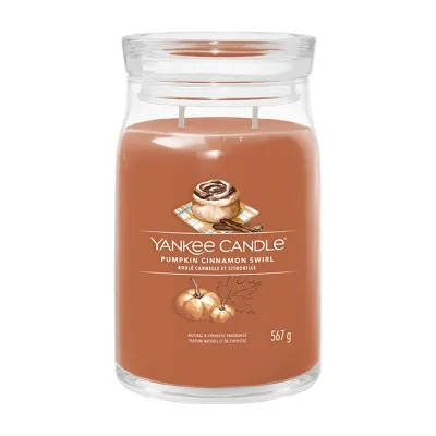 Yankee Candle Signature duża świeca zapachowa Pumpkin Cinnamon Swirl 567 g