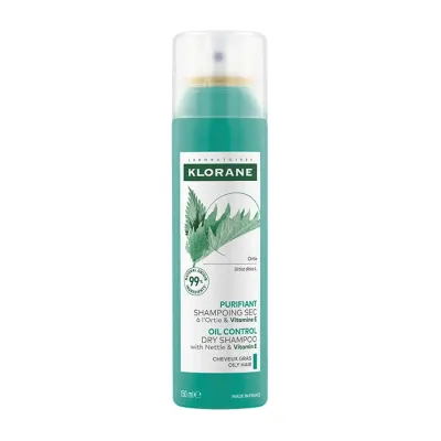 Klorane Organiczna Pokrzywa suchy szampon do włosów przetłuszczających się 150 ml