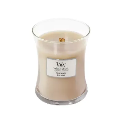 WOODWICK SMALL JAR CANDLE ŚWIECA ZAPACHOWA WHITE HONEY 85G