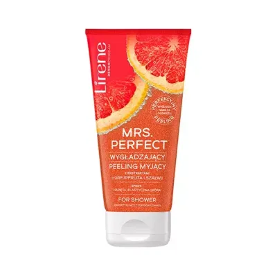 Lirene Mrs Perfect wygładzający peeling myjący z ekstraktami z grejpfruta i szałwii 175 g