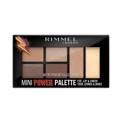 RIMMEL MINI POWER WIELOFUNKCYJNA PALETKA DO OCZU, UST I POLICZKÓW 001 FEARLESS 6,8G