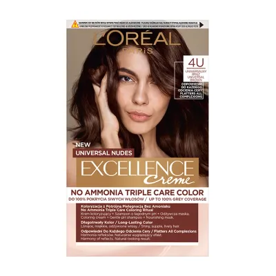 L'Oréal Paris Excellence Créme Universal Nudes trwała farba do włosów bez amoniaku 4 U