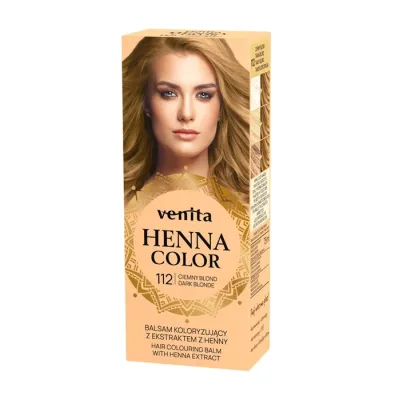 Venita Henna Color balsam koloryzujący z ekstraktem z henny 112 Ciemny Blond 75ml