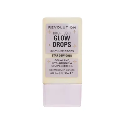 Makeup Revolution Bright Light płynny rozświetlacz do twarzy Star Dew Gold 23ml