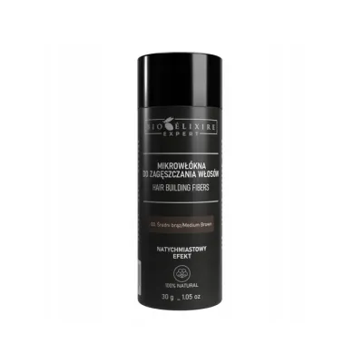 Bioelixire Expert mikrowłókna bawełniane do zagęszczania włosów Średni Brąz 30 g