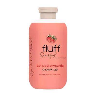Fluff Superfood odświeżający żel pod prysznic Truskawka 500 ml