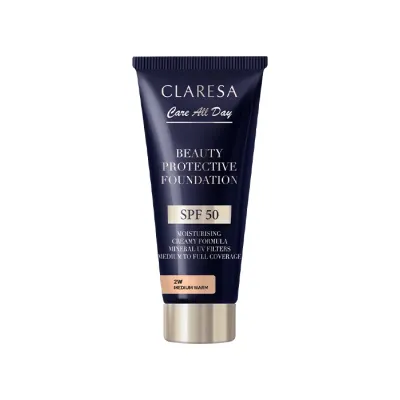 Claresa Care All Day nawilżający podkład z filtrem SPF50 2W Medium Warm 30ml