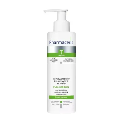 Pharmaceris T Puri Sebogel antybakteryjny żel myjący do twarzy 190 ml