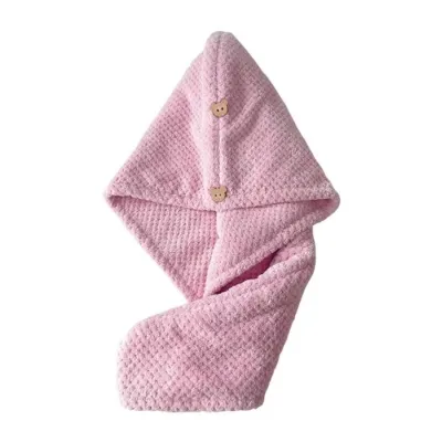 eCarla turban do włosów szybkoschnący Fioletowy