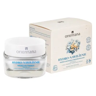 Orientana Hydro-Nawilżenie maska do twarzy w kremie łagodząca niedoskonałości 50 ml