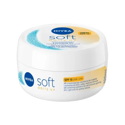 NIVEA Soft Daily UV SPF15 intensywnie nawilżający krem do twarzy 100 ml