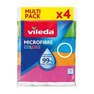 Vileda Microfibre Colors ściereczka z mikrofibry 4 sztuki