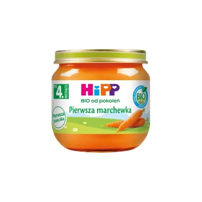 HIPP Bio danie w słoiczku po 4 miesiącu pierwsza Marchewka 80g