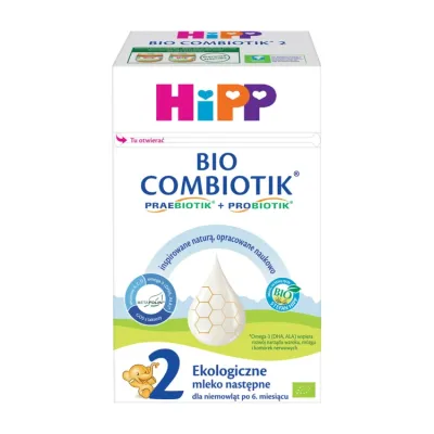 HiPP Bio Combiotik 2 ekologiczne mleko następne dla niemowląt po 6 miesiącu życia 550g