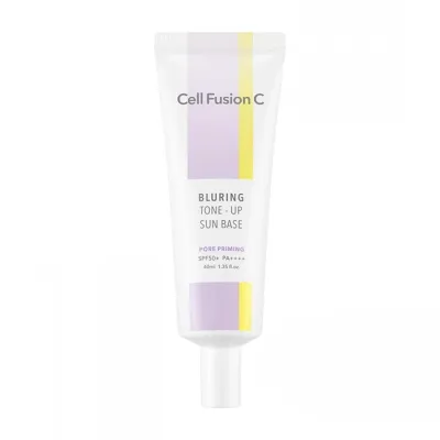 Cell Fusion C Bluring Tone-Up Sun Base SPF50+/PA++++ wygładzająca baza pod makijaż dla cer problematycznych 40 ml