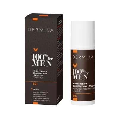 Dermika 100% For Men przeciwzmarszczkowy krem dla mężczyzn 50+ 50ml