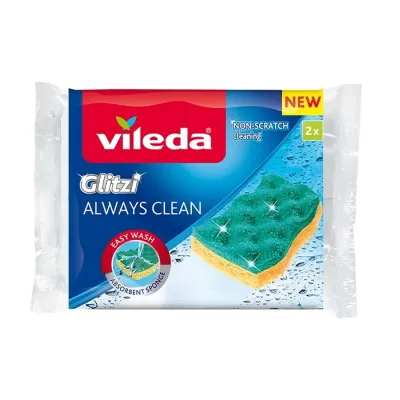 Vileda Glitzi Always Clean zmywak kuchenny wiskoza 2 sztuki