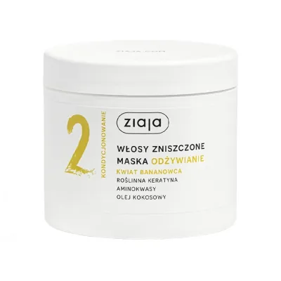 Ziaja Odżywianie Kwiat Bananowca maska do włosów zniszczonych 350ml