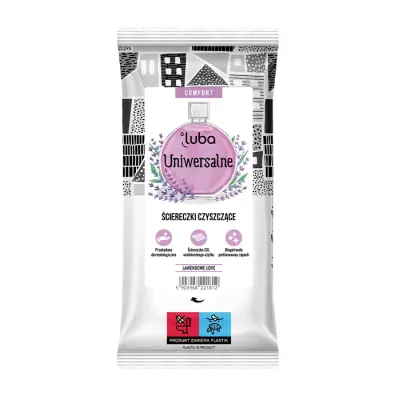 Luba Comfort czyszczące ściereczki uniwersalne Lawendowe Love 32 sztuki