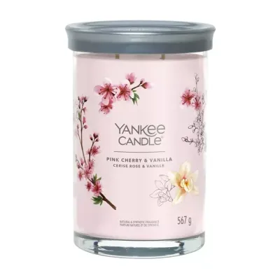 Yankee Candle Signature Tumbler duża świeca zapachowa Pink Cherry & Vanilla 567 g