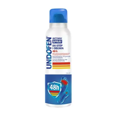 Undofen aktywny spray do stóp i obuwia 48h 150ml