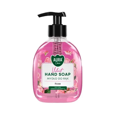 Aura Care nawilżające mydło do rąk Velvet Rose 300 ml