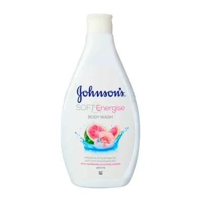 Johnson's Soft & Energise żel pod prysznic Arbuz Róża 400ml