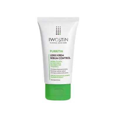 Iwostin Purritin Sebum Control krem zmniejszający błyszczenie skóry 60 ml